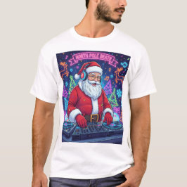 サンタクロース DJ クリスマスパーティー Tシャツ