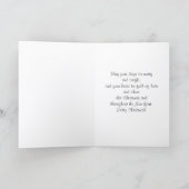 サンタクロース Ho Ho Ho ユーモラスな挨拶 カード (内部)