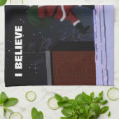 サンタクロース – I 信じ キッチンタオル (折り畳み)