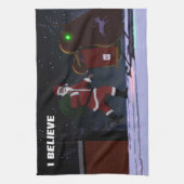 サンタクロース – I 信じ キッチンタオル (縦)