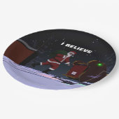 サンタクロース – I 信じ ペーパープレート (アングル)