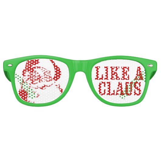 サンタクロース「LIKE Aクロース」クリスマスサングラス レトロサングラス (正面)