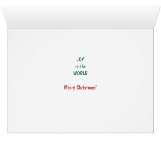 サンタクロースBabysitesレトロイメージクリスマスカード (内部横(下))