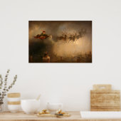 サンタクロースbyウィリアム・ホルブルック・ヒゲ ポスター (キッチン)