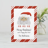 サンタクロースHO HOメリークリスマス シーズンカード (スタンド正面)