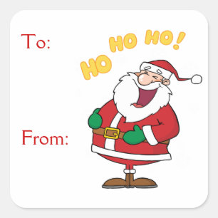 サンタクロースHo Ho Ho! スクエアシール