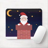 サンタクロースin煙突のクリスマス夜 マウスパッド (マウス)