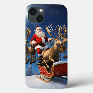 サンタクロースiphone 13バックケース iPhone 13ケース