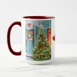 サンタクロースkidのおばあちゃんの写真かわいいプレゼント マグカップ