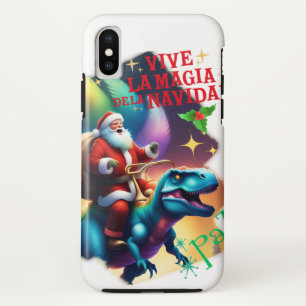 サンタクロースon a Tレックス iPhone X ケース