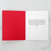 サンタクロースQRコードデザインおもしろいクリスマスカード カード (内部)