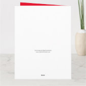 サンタクロースQRコードデザインおもしろいクリスマスカード カード (裏面)