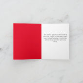 サンタクロースQRコードデザインおもしろいクリスマスカード カード (内部)