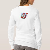 サンタクロースTシャツの女性 Tシャツ (裏面)
