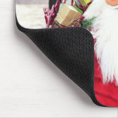 サンタクロースwクリスマスプレゼントフランスのブルドッグ マウスパッド (コーナー)