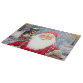 サンタクロースwクリスマスプレゼントロットワイラードッグ カッティングボード (角)