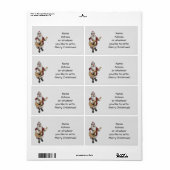 サンタクロ遊ースのギターのクリスマスソング ラベル (フルシート)