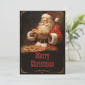 サンタクロ食べ物ースのピザ シーズンカード (スタンド正面)