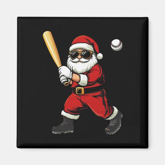 サンタクールー遊ズ野球のクリスマス野球選手 マグネット (正面)