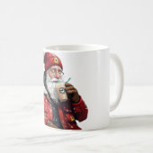 サンタクールー飲みアイスコーヒースクリスマスアート コーヒーマグカップ (正面右)