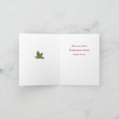 サンタク伝統的ラリスマスホリデーカード シーズンカード (内部)