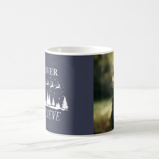 サンタク信じリスの海伝統的軍写真 コーヒーマグカップ (中央)