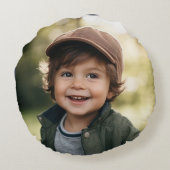 サンタク信じリスの海伝統的軍写真 ラウンドクッション (裏面)