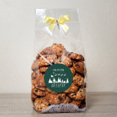 サンタク信じリスマスグ伝統的リーン写真 ラウンドシール