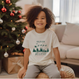 サンタク信じリスマスグ伝統的リーン Tシャツ