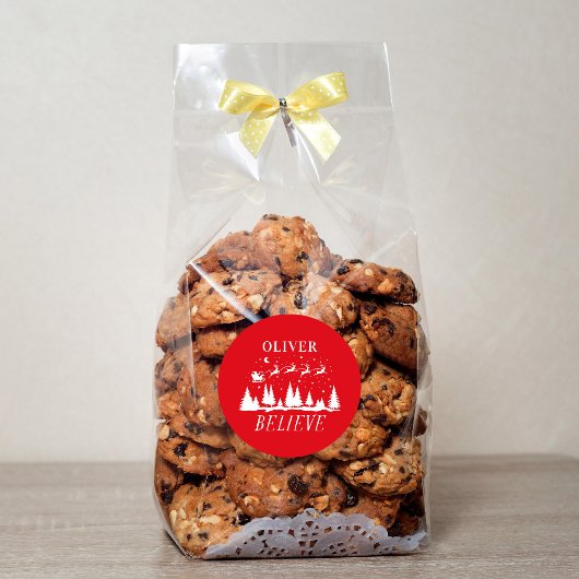 サンタク信じリスマ伝統的ルスレッド家族 ラウンドシール