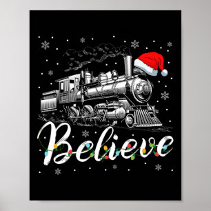 サンタク信じロースのクリスマスでメリークリスマス ポスター
