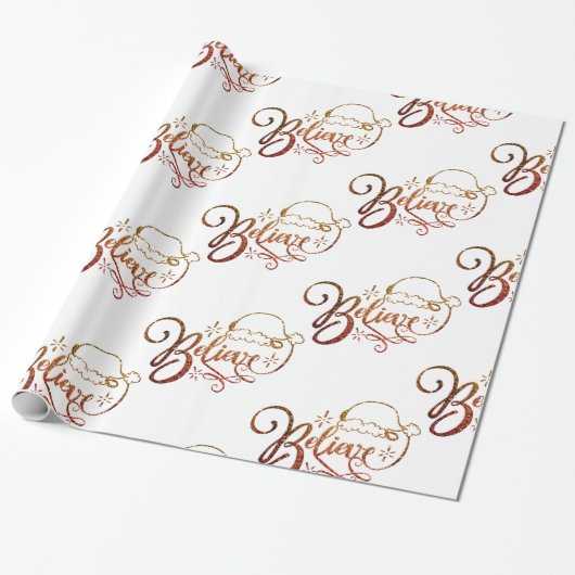 サンタク信じロース ラッピングペーパー (アンロールド)