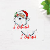 サンタク信じロースTシャツのクリスマスおもしろいHに (デスク)