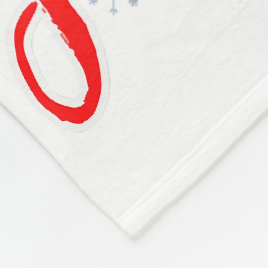 サンタク信じロースTシャツのクリスマスおもしろいHに フリースブランケット (角)