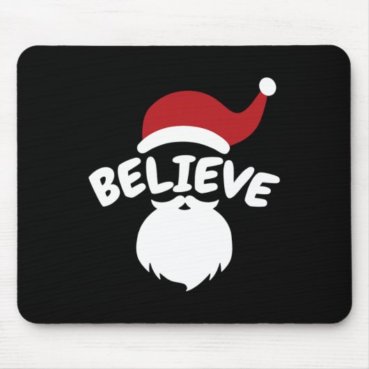 サンタク信じートのクリスマス マウスパッド (正面)