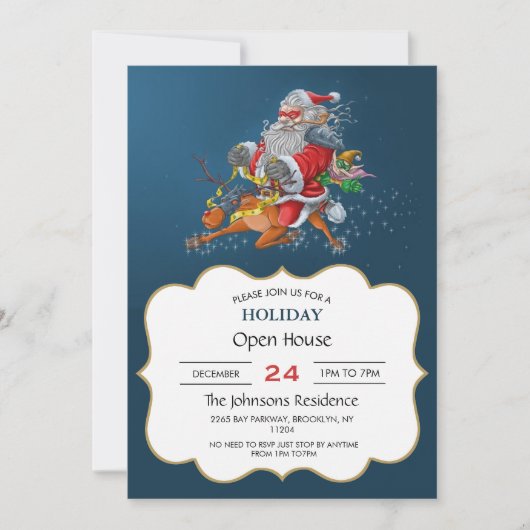 サンタク怒ロース 招待状 (正面)