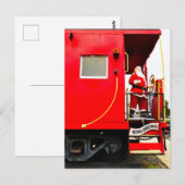 サンタク来ラリが汽車に乗った ポストカード (正面/裏面)