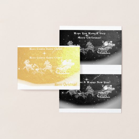 サンタク来ロースだ!クリスマスフォイルカード 箔カード (ディスプレー)