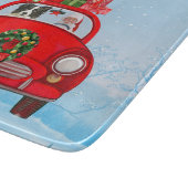 サンタク縁どロと車でコリードッグ カッティングボード (角)