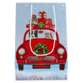 サンタク縁どロと車でコリードッグ ミディアムペーパーバッグ (裏面)