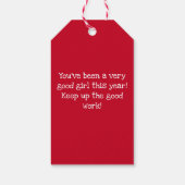 サンタク表現リスマスからの贈り物 ギフトタグ (裏面)