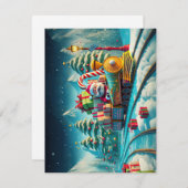 サンタク表現リスマスイブのエンクロージャカード エンクロージャーカード (正面/裏面)