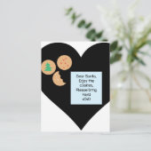 サンタク親愛ッキーでおもちゃブラックハート シーズンポストカード (スタンド正面)