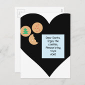 サンタク親愛ッキーでおもちゃブラックハート シーズンポストカード (正面/裏面)
