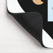 サンタク親愛ッキーでおもちゃブラックハート マウスパッド (コーナー)