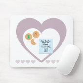 サンタク親愛ッキーでおもちゃ紫のハート マウスパッド (マウス)