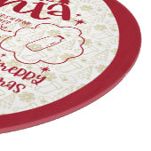 サンタク親愛ッキー&ミルクの丸皿赤い文字カッティ カッティングボード (角)