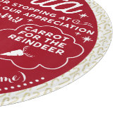 サンタク親愛ッキー&ミルクラウンドトレイホワイト文字1 カッティングボード (角)