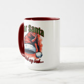 サンタク親愛リおもしろいスマグ マグカップ (正面左)