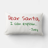 サンタク親愛リおもしろいスマスキュート記念シーズン ランバークッション (正面)